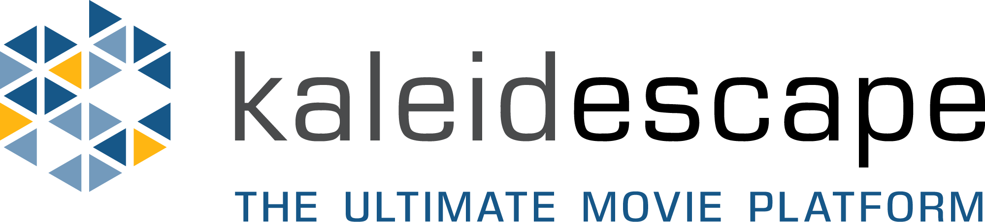 Kaleidescape Horizontal Tagline (charcoal on white)